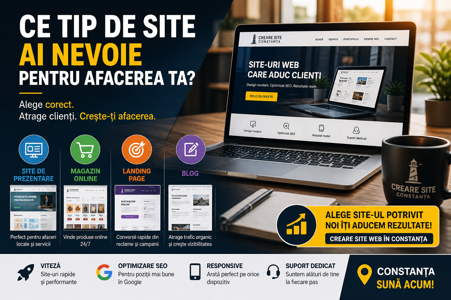 tip de site pentru afacerea ta in Constanta