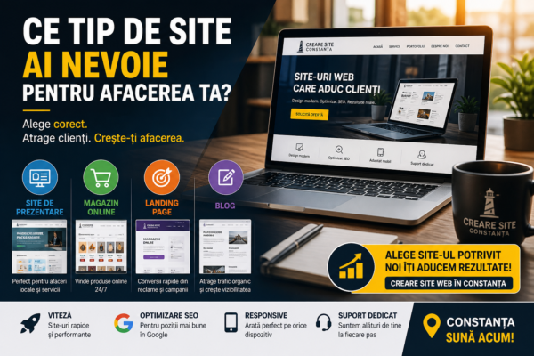 tip de site pentru afacerea ta in Constanta